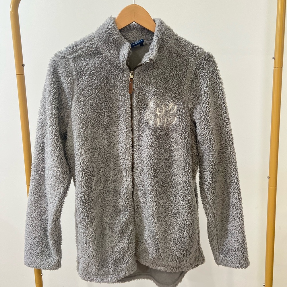 Charles River Apparel Gray Fleece Jacket